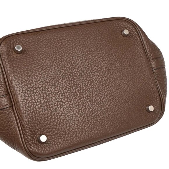 Hermes Chocolat Taurillon Clemence Picotin 22 MM Handbag - Picture 11 of 11